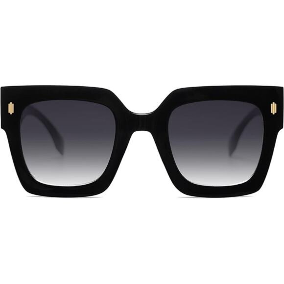 Sojos Oversized Square Sunglasses Women Retro Big Frame UV400 Fashion Shades - Picture 1 of 7